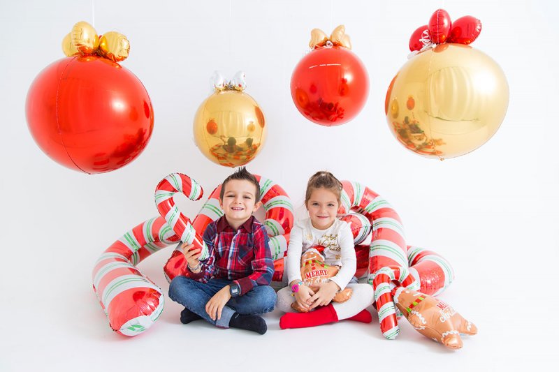 Balão Foil Globe 38cm Vermelho