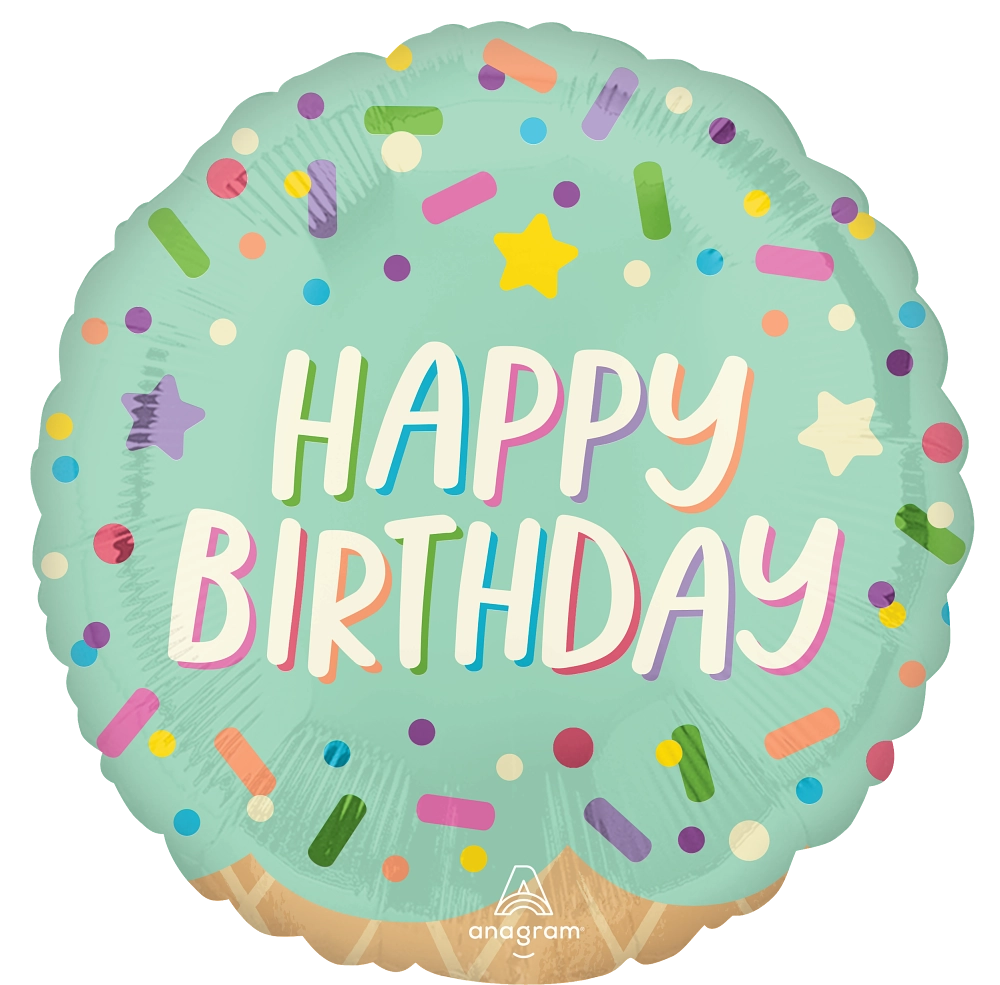 Balão Foil 43cm Ice Cream Party Birthday