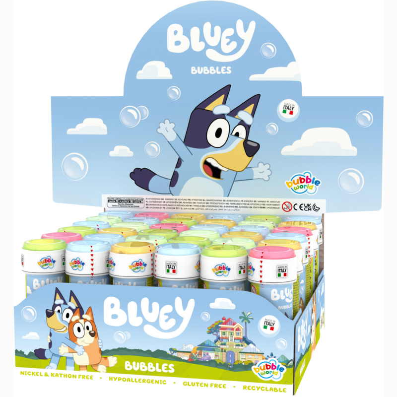 36 Bolas de Sabão 60ml Bluey e Bingo