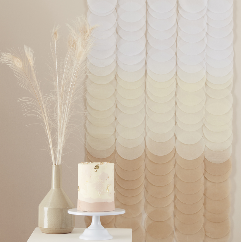 Backdrop Discos de Papel Neutro