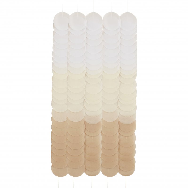 Backdrop Discos de Papel Neutro