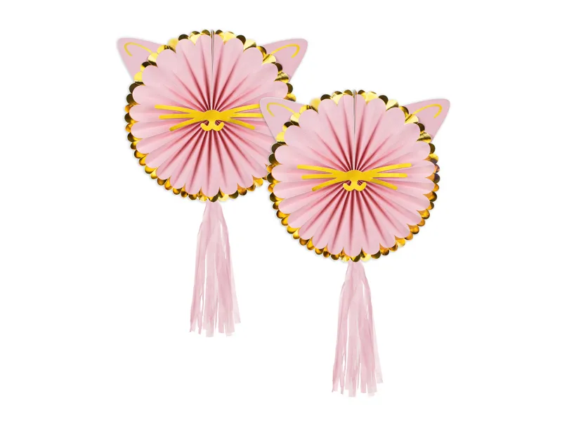 2 Rosetas Decorativas 26cm Gatos