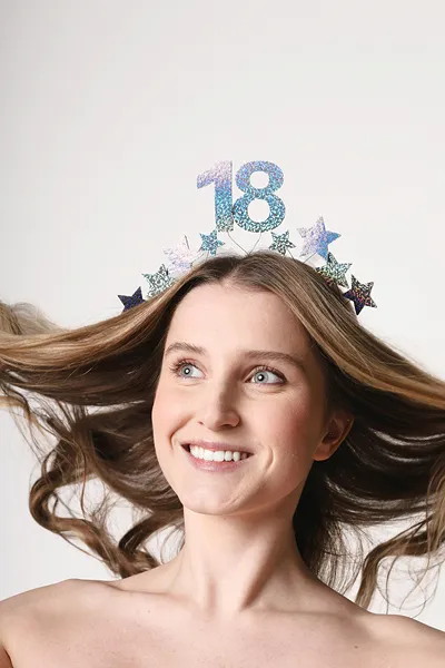 Bandolete Prateada com estrelas 18º Aniversário