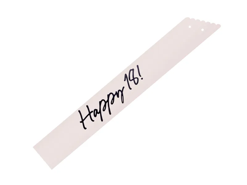 Faixa de Corpo 76cm 'Happy 18' Creme