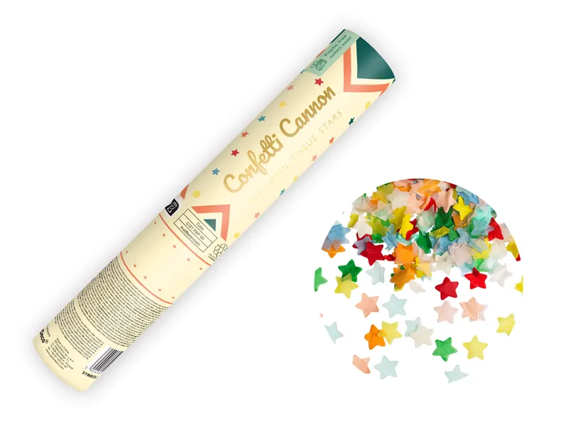 Canhão de confettis 20cm Colorido