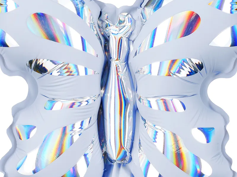 3 Balões para Grinalda Borboletas 19x23cm