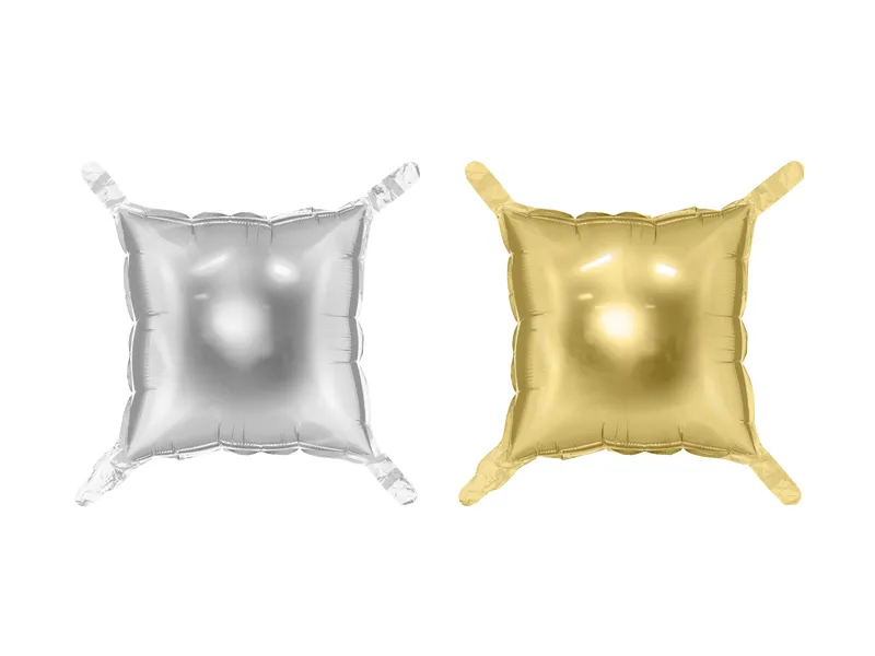 4 Balões Foil Backdrop Prateado e Dourado