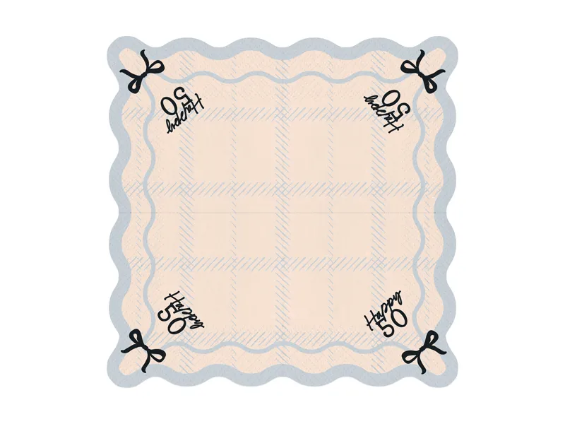 12 Guardanapos 33cm Happy 50