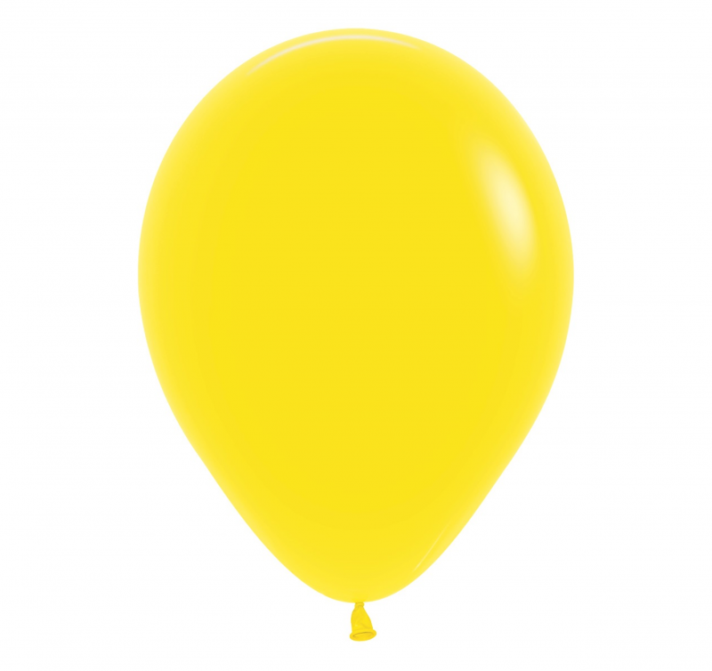 50 Balões latex R12 (30cm) - Yellow - 020