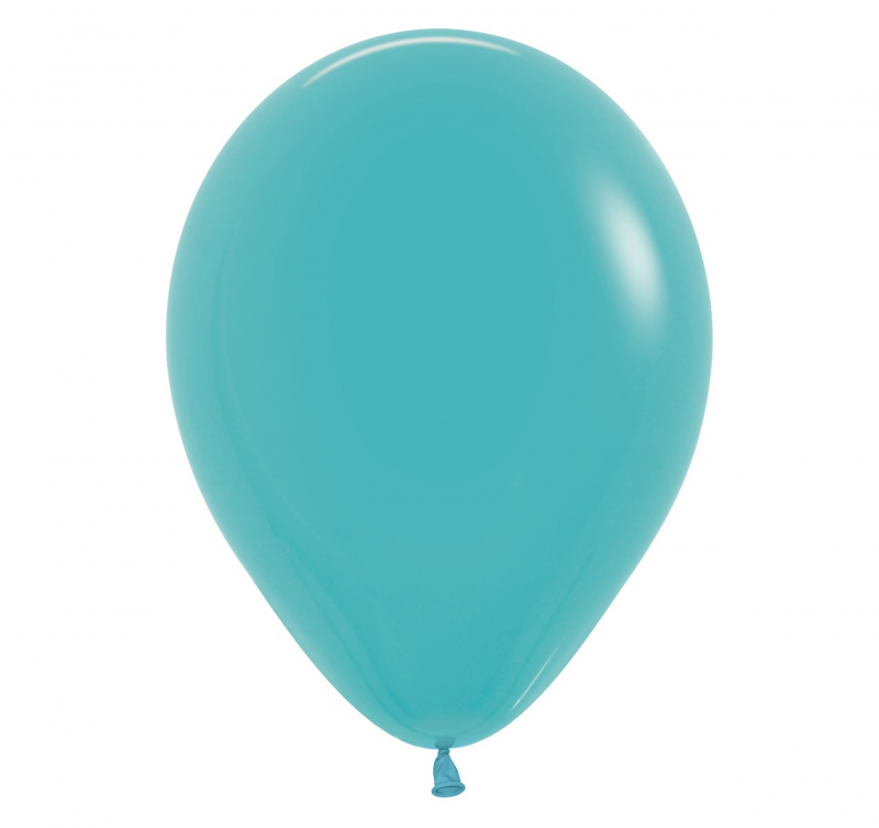 50 Balões latex R12 (30cm) - Caribbean Blue - 038