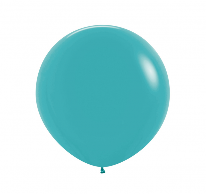 10 Balões latex R24 (60cm) - Caribbean Blue - 038