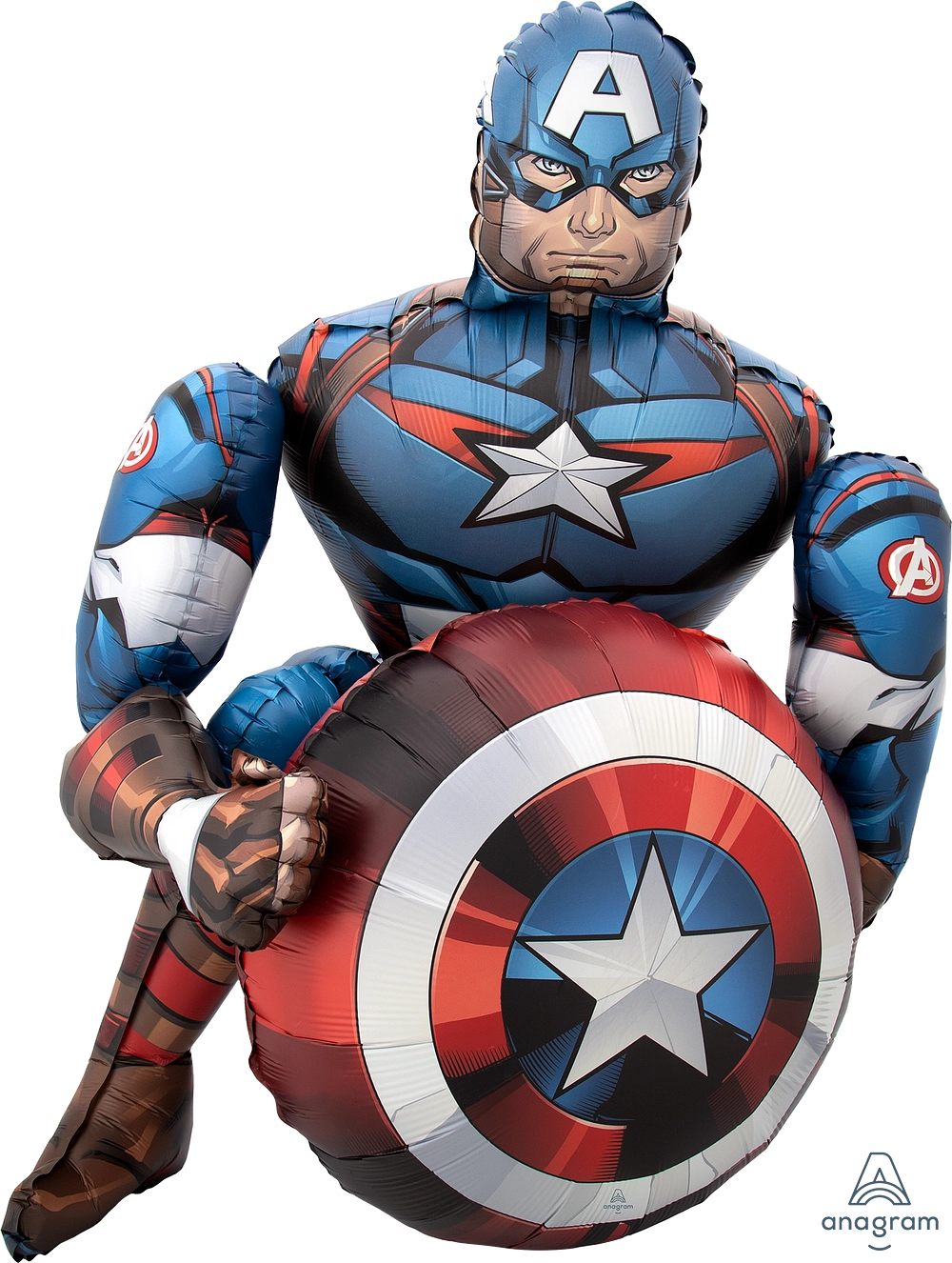  Balão Foil Airwalker 86c99cm Capitão América - Avengers