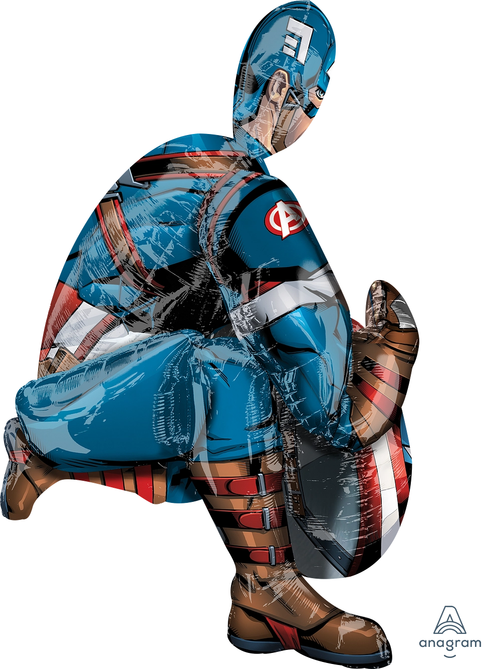  Balão Foil Airwalker 86c99cm Capitão América - Avengers