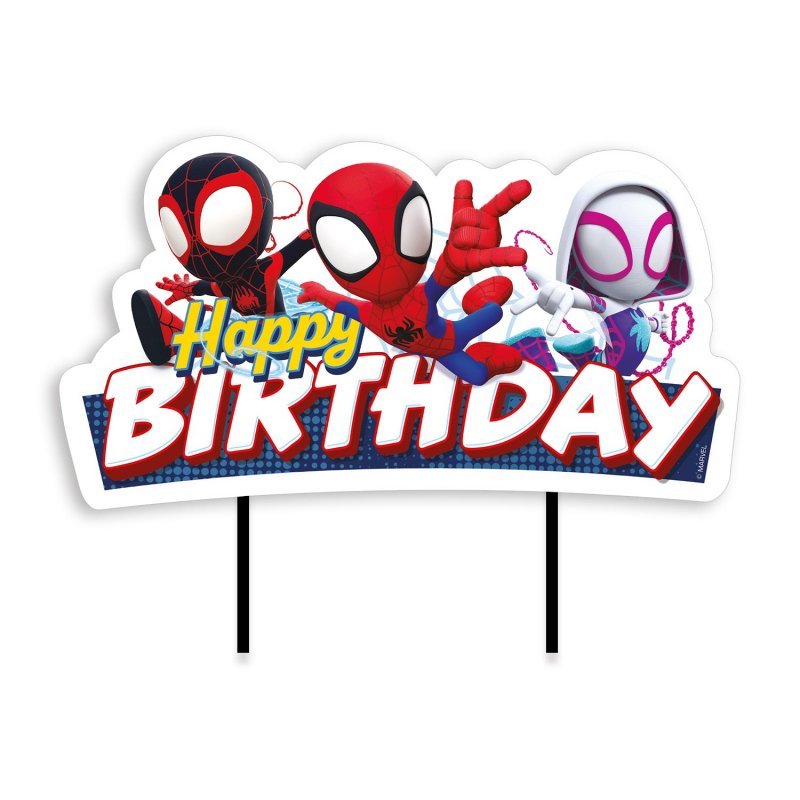 Topo de Bolo 17,5x15cm Spider-Man (Homem-Aranha) Spidey