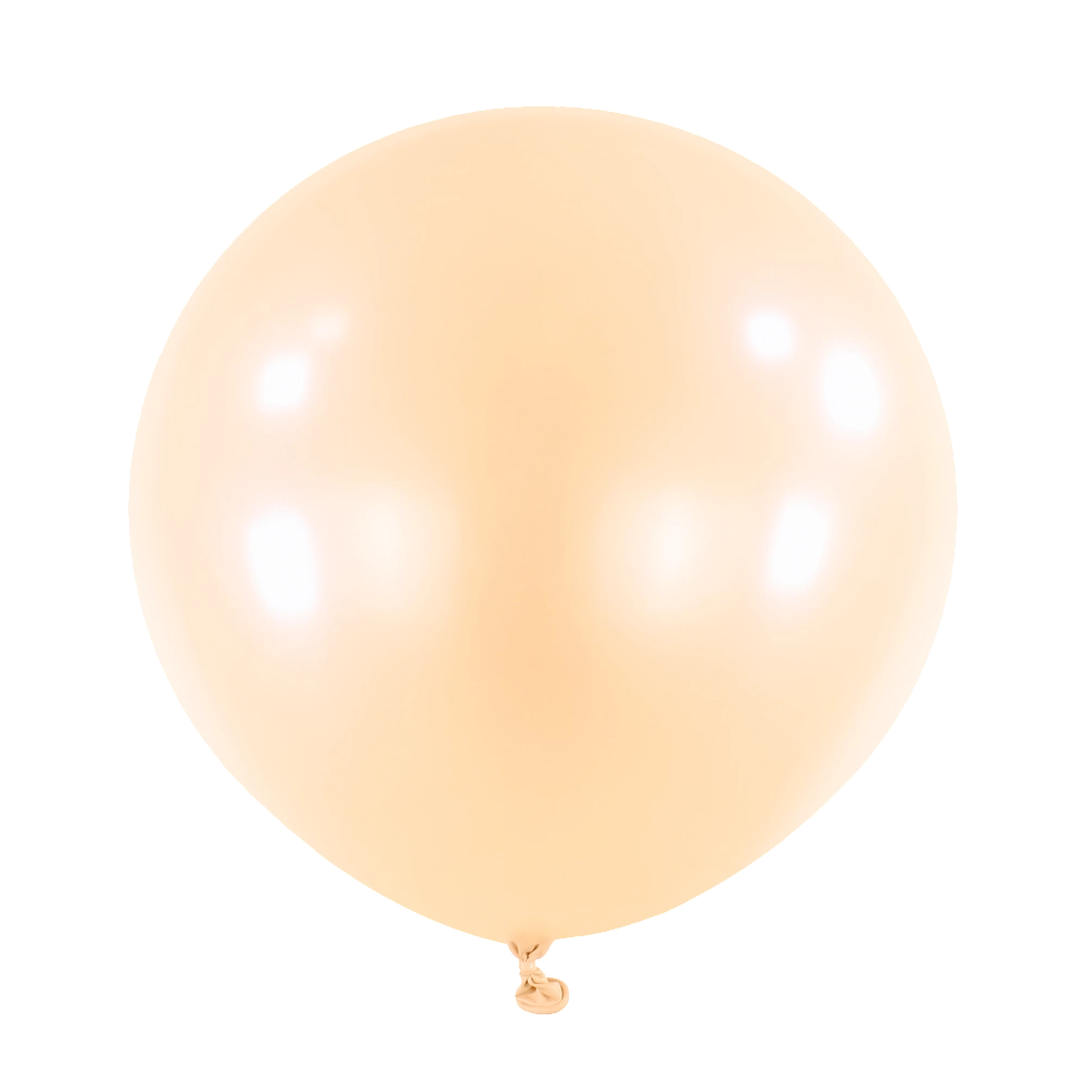 4 Balões latex 24'' (61cm) Macaron Peach