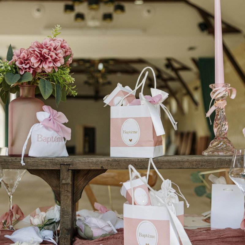 Bouquet de Flores Cravos 28cm Rosa