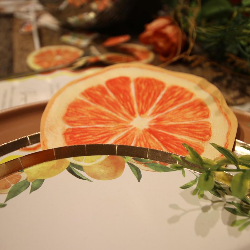 20 Guardanapos 24cm Laranja