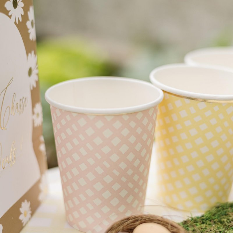 8 Copos 255ml Sortidos Vichy (Margaridas)