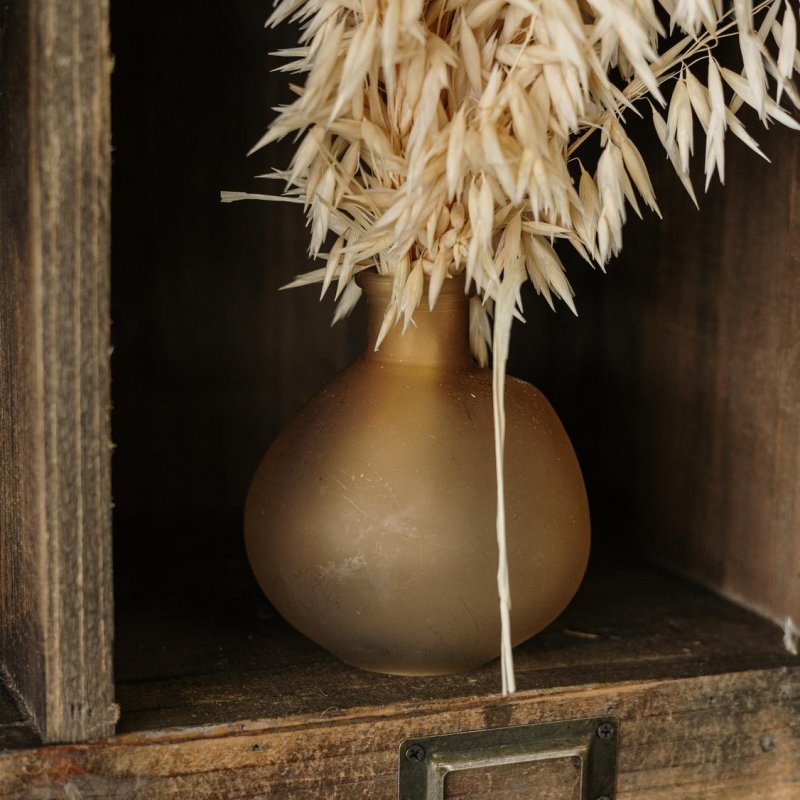 Vaso de vidro Assia Camel 9,5x10,5x7cm - 250ml