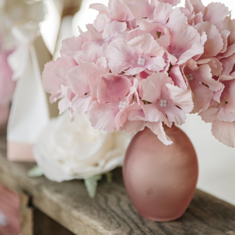 Cabeça de Hortênsia 19cm Rosa