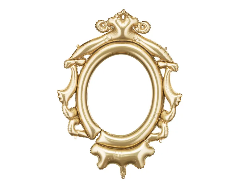 Balão Foil Moldura Dourada