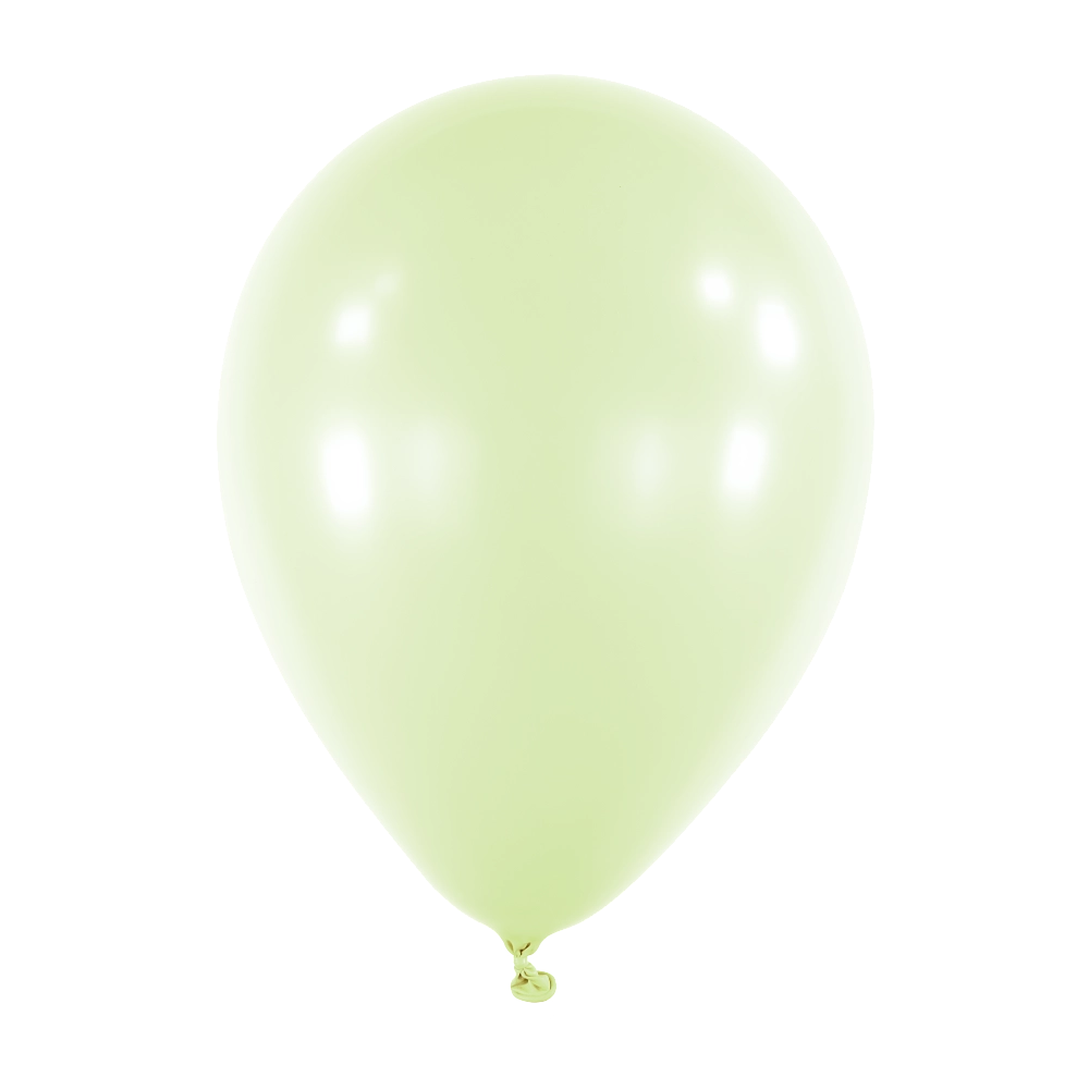 50 Balões latex 11'' (28cm) Macaron Honey Dew
