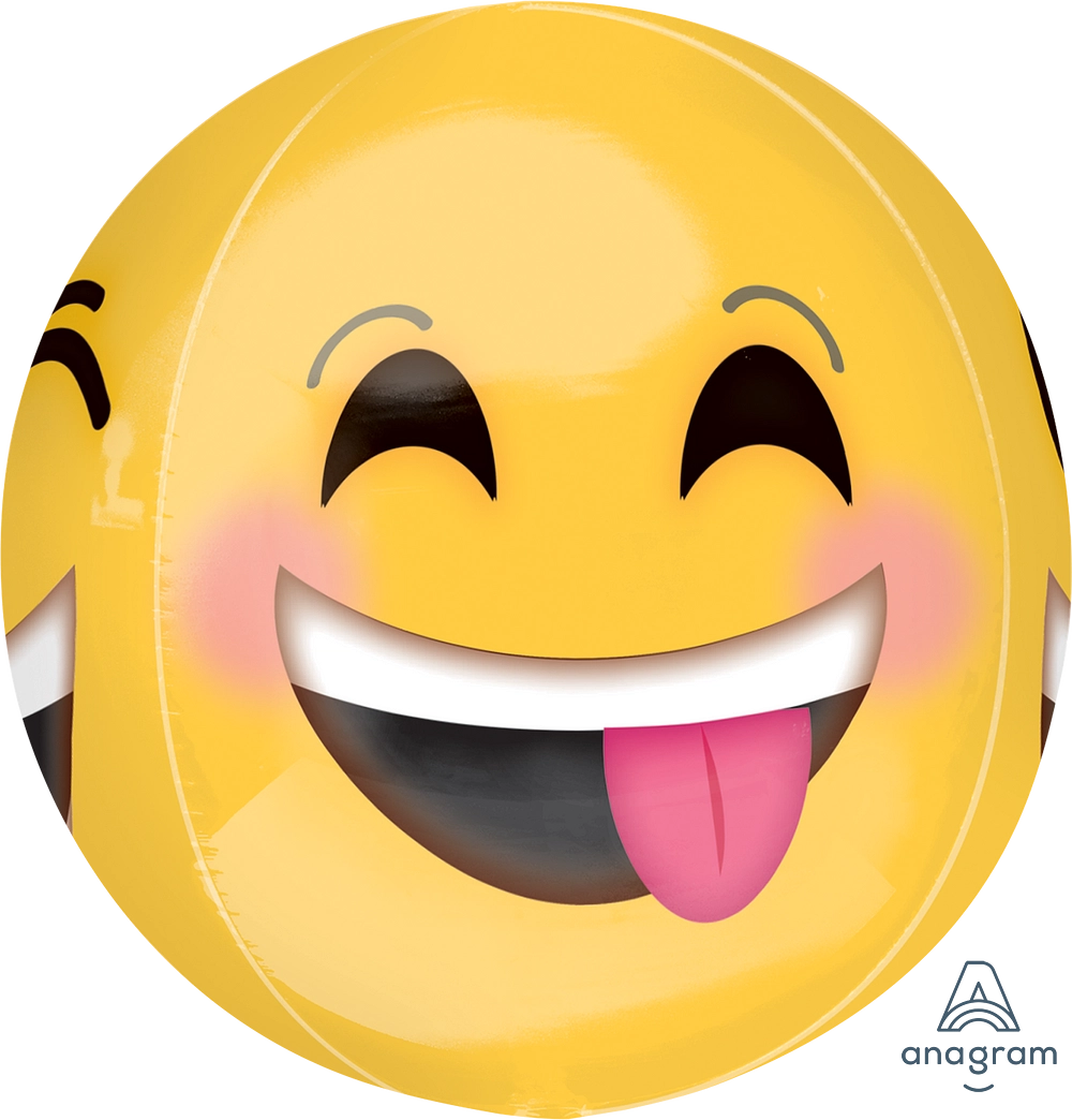Balão Foil Orbz 38x40cm Emoji