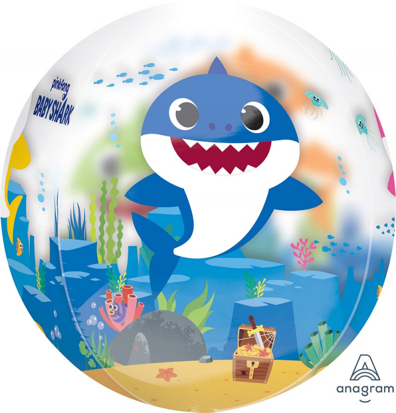 Balão Foil Orbz 38x40cm Baby Shark