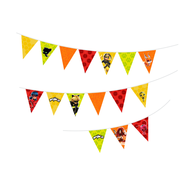Bandeira Triângulo 2m LadyBug Miraculous