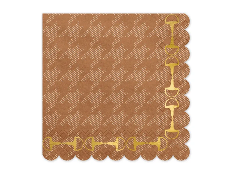 12 Guardanapos 33cm Cavalos