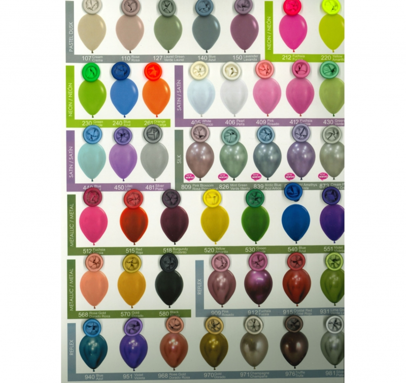 Catálogo de amostras balões de latex SEMPERTEX