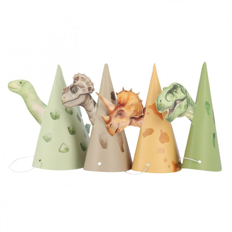 4 Chapéus 13x17,5cm Dinossauros