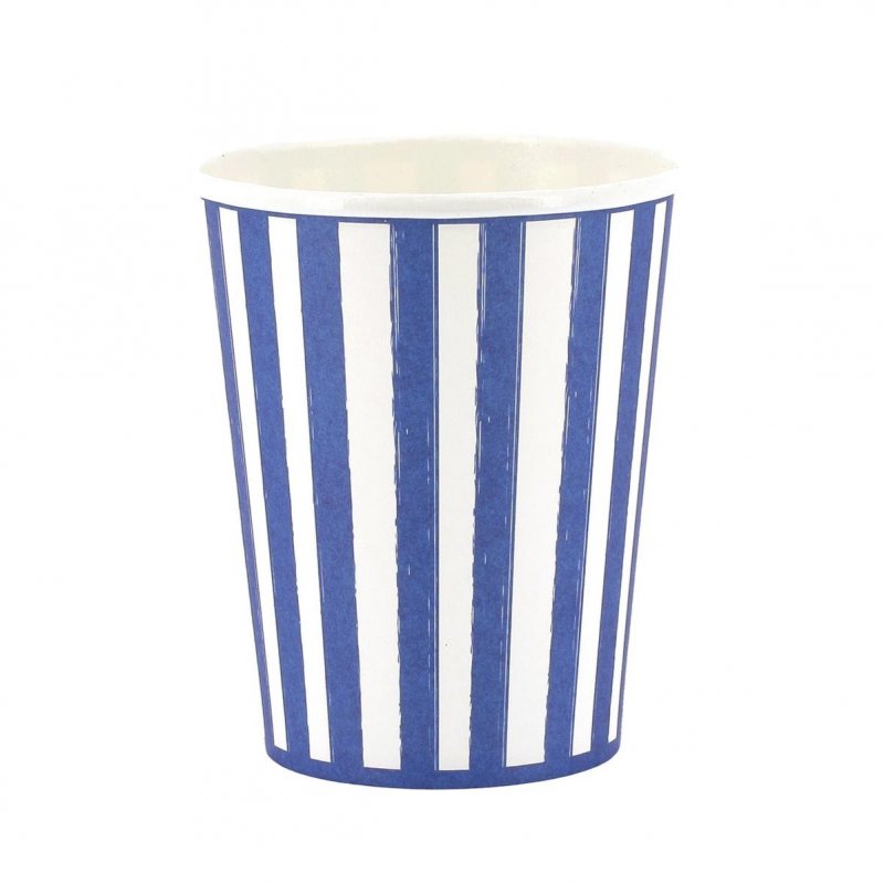 6 Copos 255ml Mix&Match - Riscas Azuis