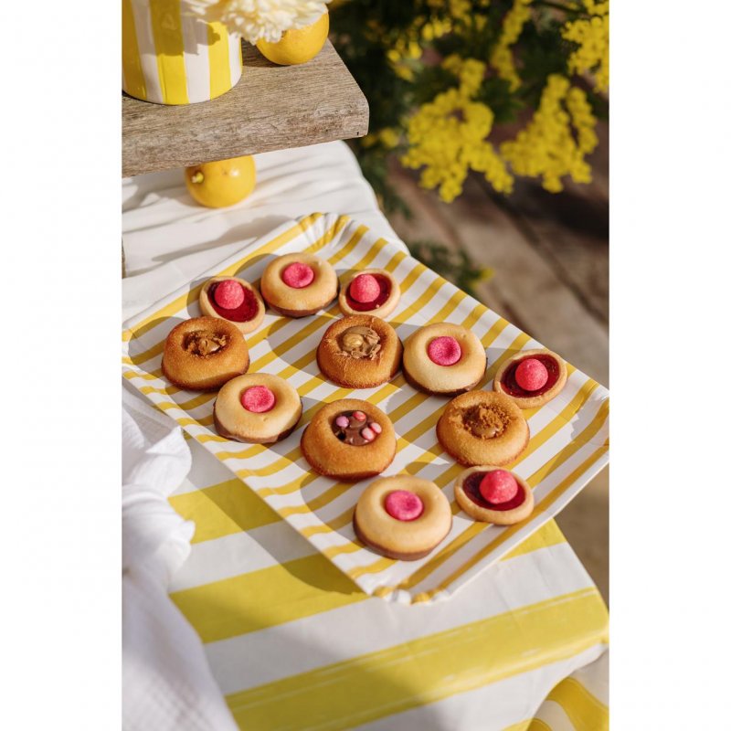 3 Travessas 35x25,5cm Mix&Match - Riscas Amarelas