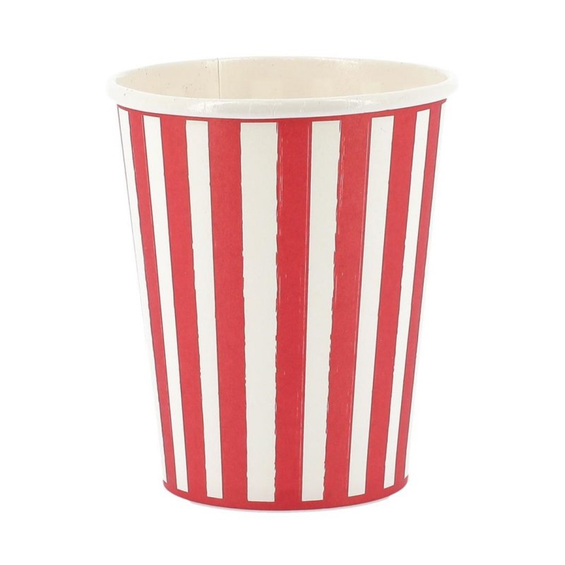 6 Copos 255ml Mix&Match - Riscas Vermelhas