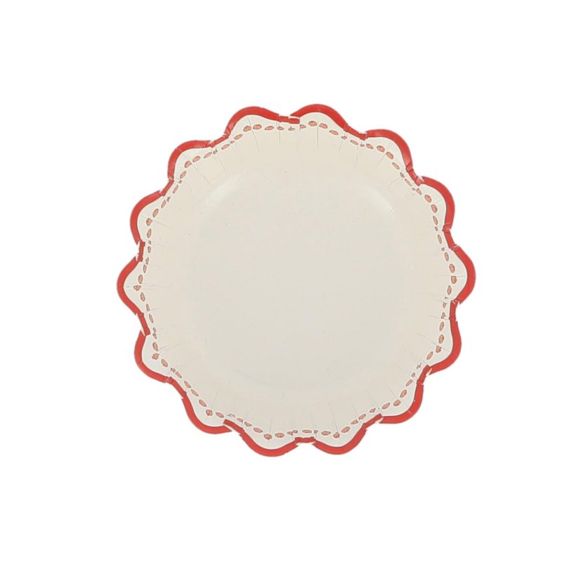 6 Taças 13cm Mix&Match - Riscas Vermelhas