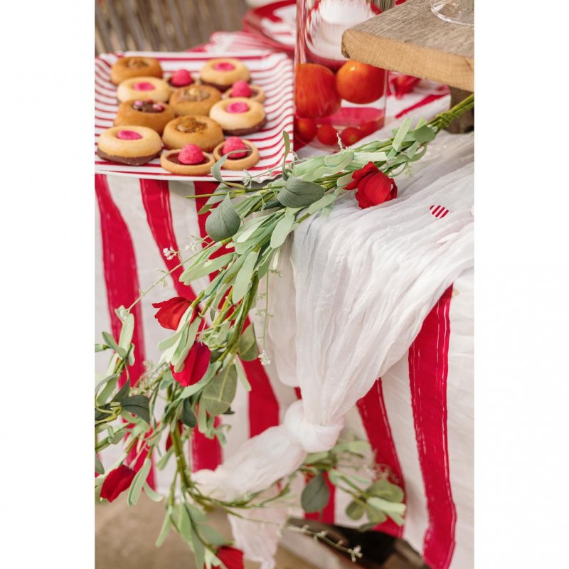 3 Travessas 35x25,5cm Mix&Match - Riscas Vermelhas