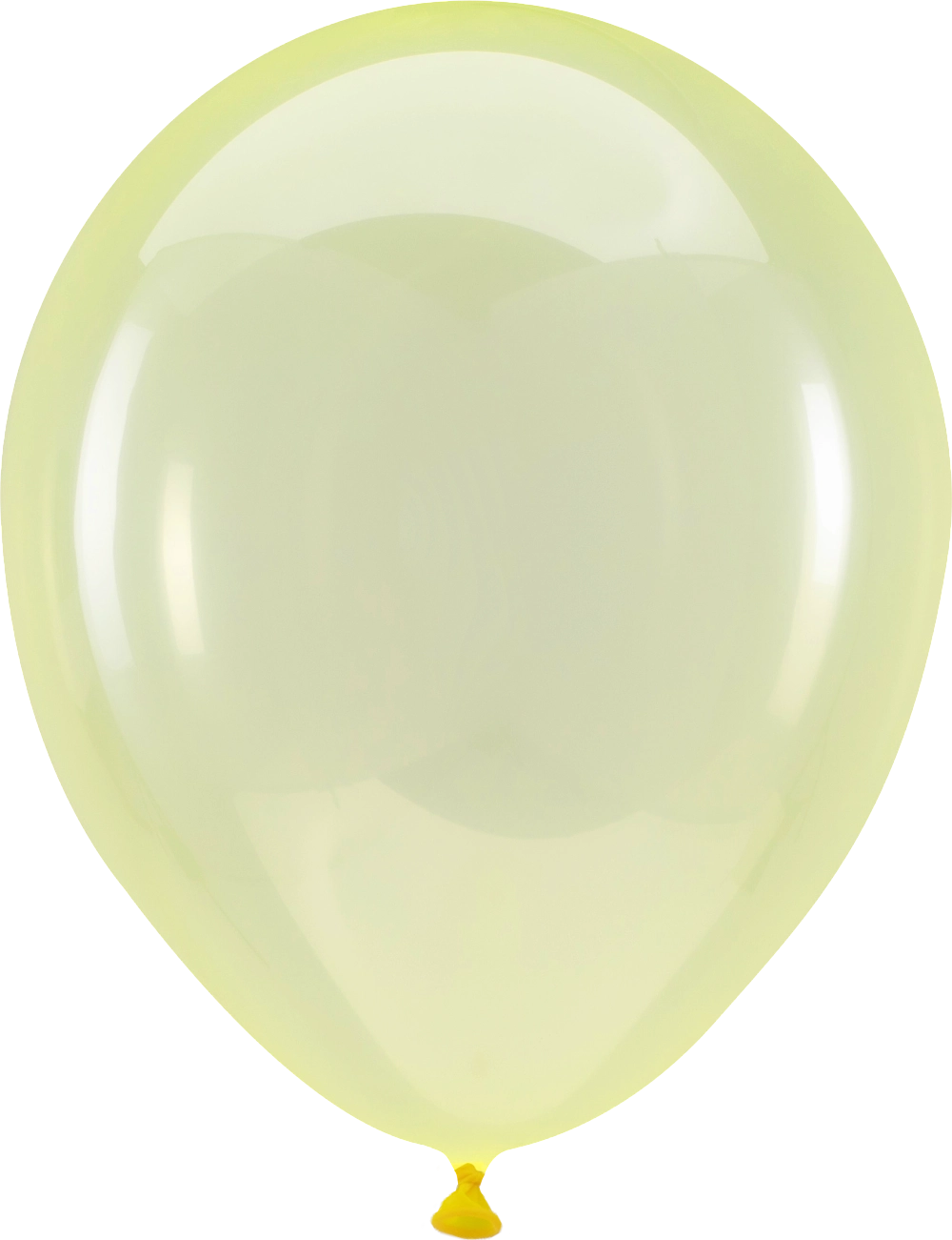 100 Balões latex 5'' (12cm) Crystal Clearz™ Yellow