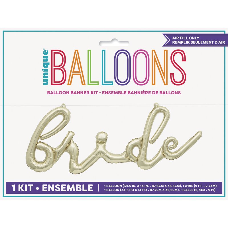 Balão Grinalda 36cm bride - Dourado