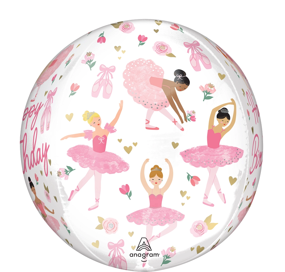 Balão Foil Orbz 38x40cm Bailarina