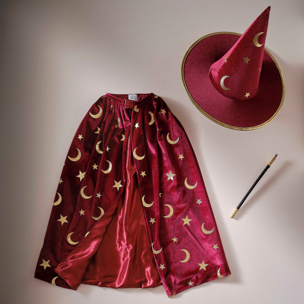 Chapeú de Mágico Veludo Burgundy 