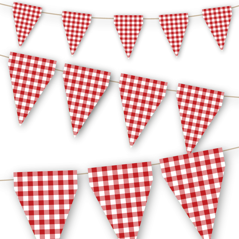 Bandeirolas 3 metros Picnic