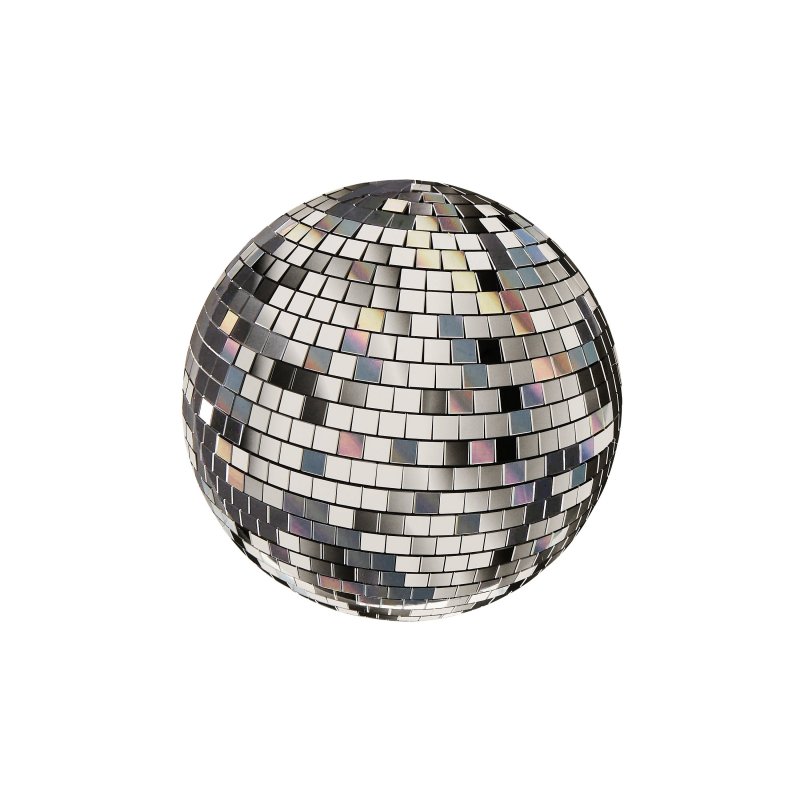 8 Pratos 22,5cm Disco Ball