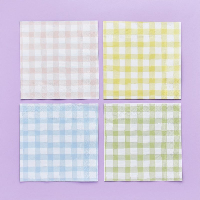 16 Guardanapos 16,5cm Gingham
