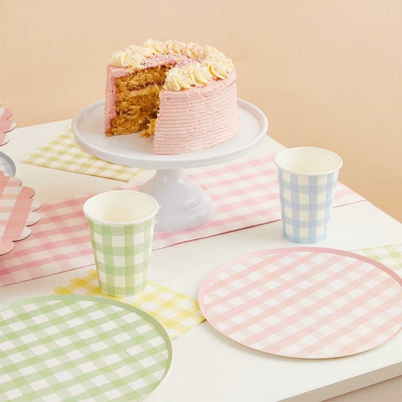 8 Copos 250ml Gingham