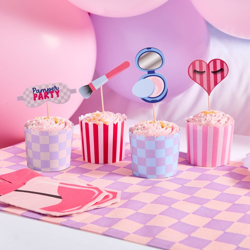 12 Formas de Cupcake & Picks Pamper Party