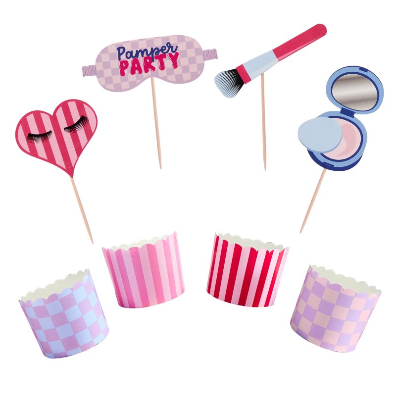 12 Formas de Cupcake & Picks Pamper Party