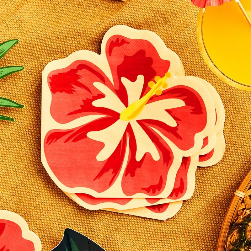 16 Guardanapos 16,5cm Flor Tropical