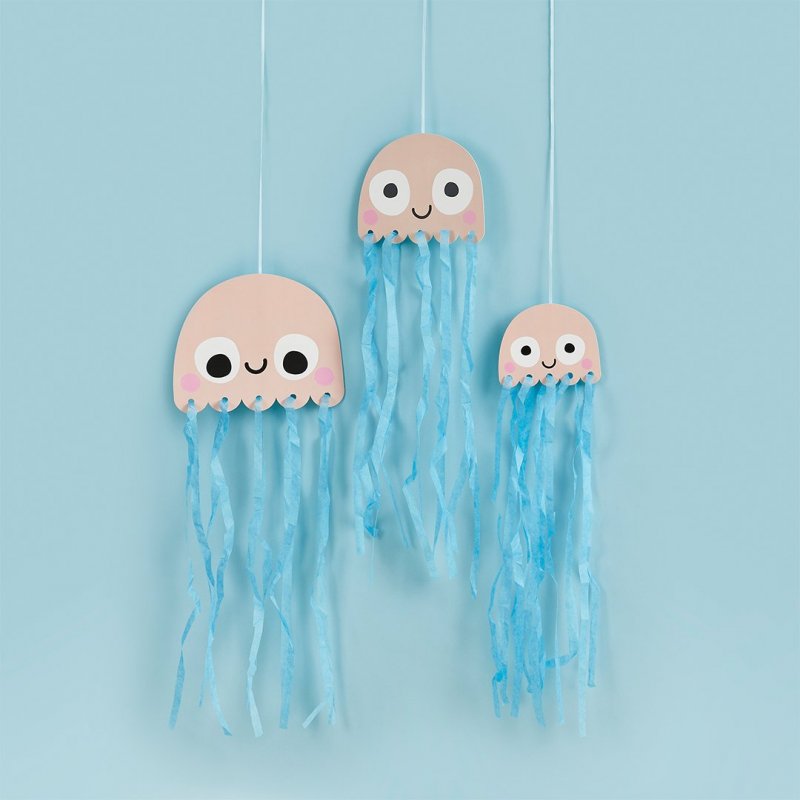 3 Decorações Pendentes Jellyfish - Sea Friends