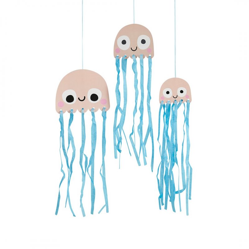 3 Decorações Pendentes Jellyfish - Sea Friends